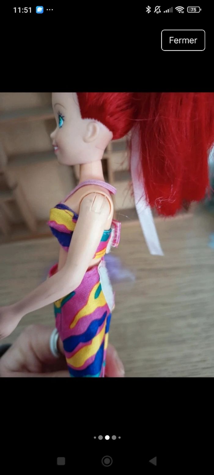 Poupée ariel tyco poupée la petite sirène années 90 - photo numéro 9