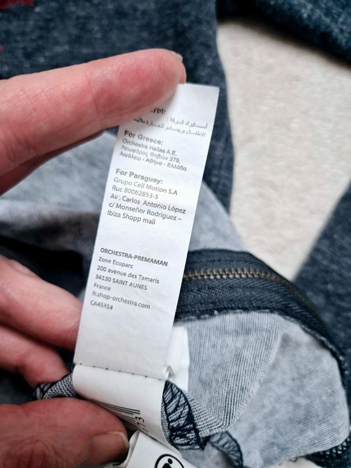 Pull à capuche gris et bordeaux dessin indien orchestra garcon taille 14 ans - photo numéro 9