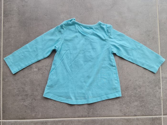 Tee shirt in extenso 9 mois bleu - photo numéro 2