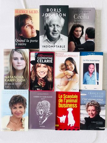 Lot Biographies Récits 