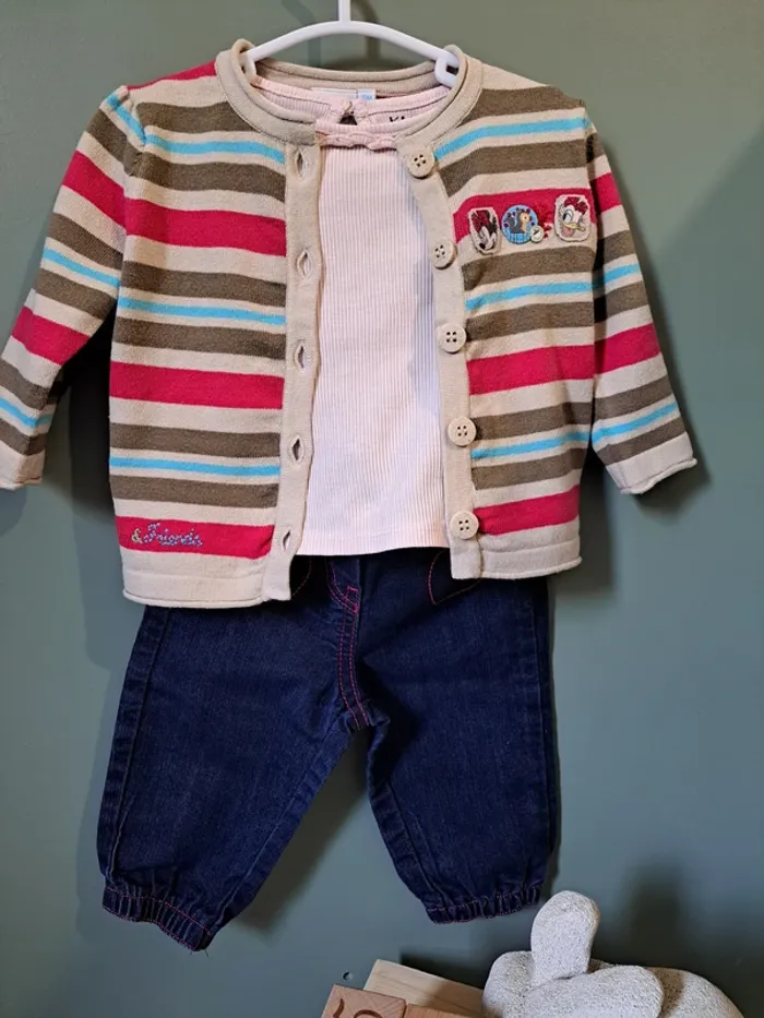 Ensemble 3 pièces - Disney Baby - 6 mois - photo numéro 2