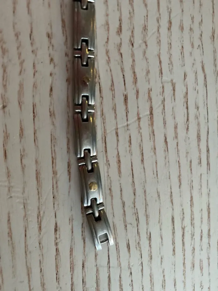 bracelet homme acier/or Zoppini - photo numéro 6