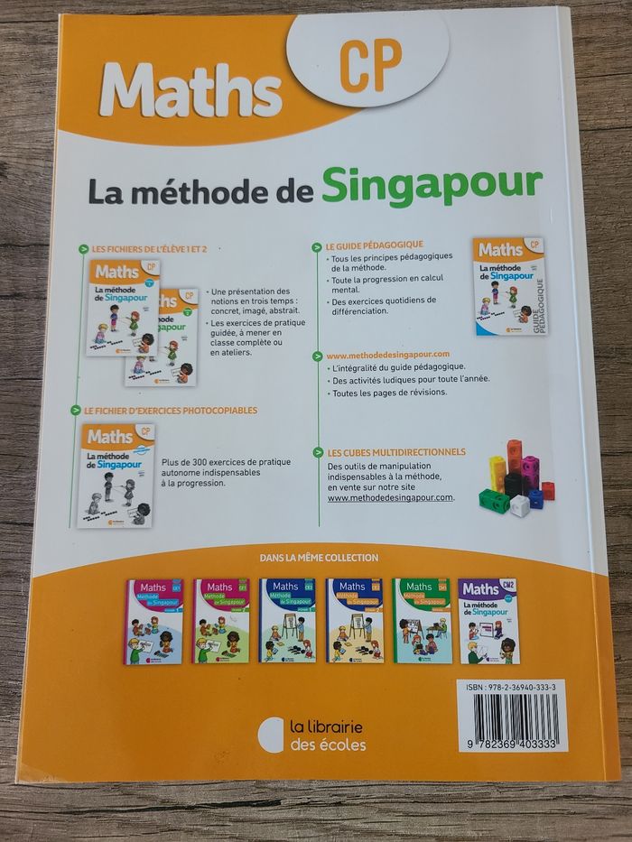 Fichier 2 de Mathématiques "La méthode de Singapour" CP - photo numéro 2
