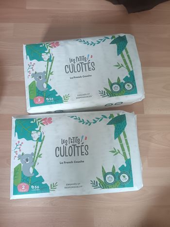 2 paquets de couches taille 2 les petites culottés 56x2