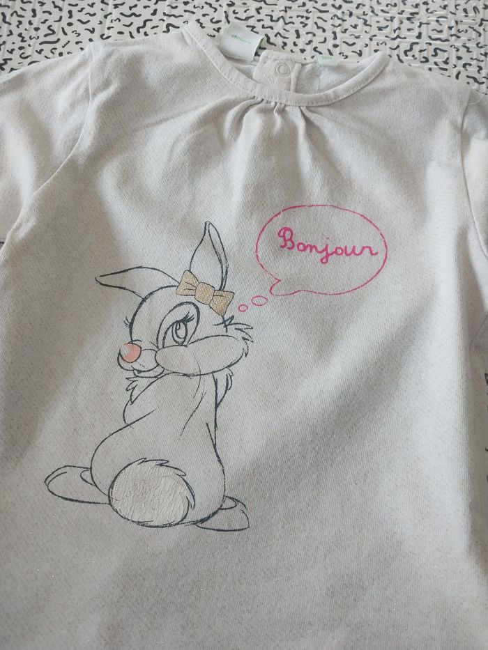 Haut Disney Baby Bambi – motif Panpan  – 18 mois - photo numéro 2