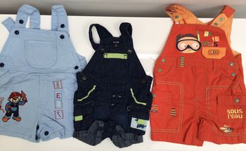 Lot de 3 salopettes