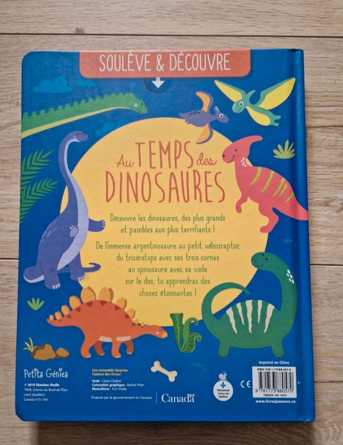 Livre "Au temps des dinosaures" - photo numéro 4