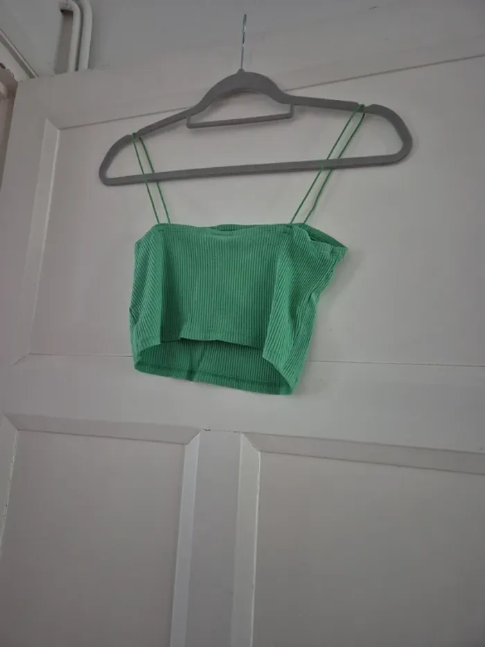 Crop top h&m vert - photo numéro 5