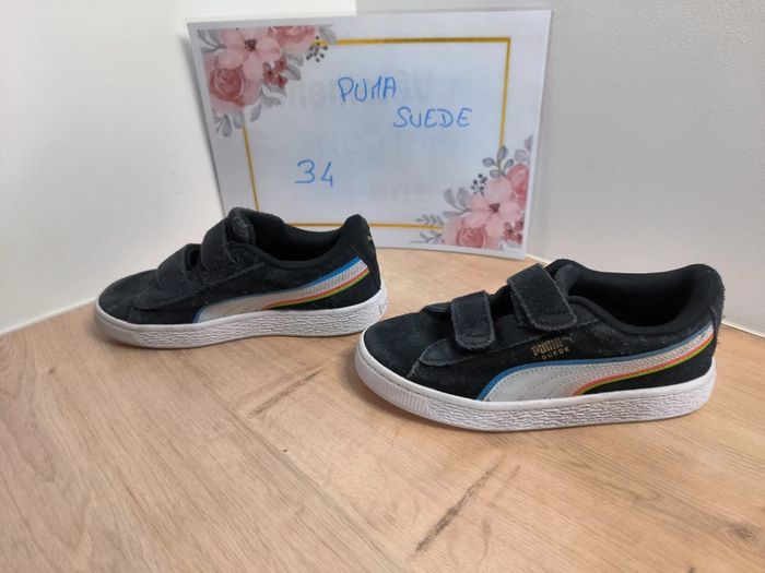 Basket Puma Suède T34 noir - photo numéro 4