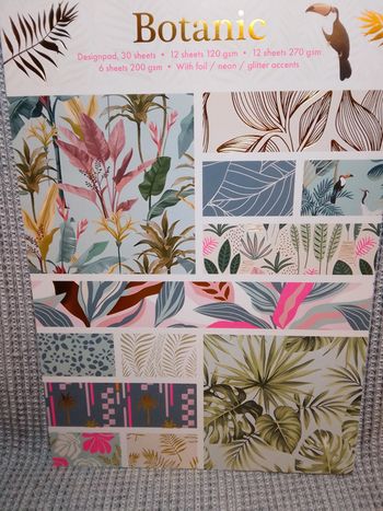 Bloc de papier création design "Botanic"/ Scrapbooking