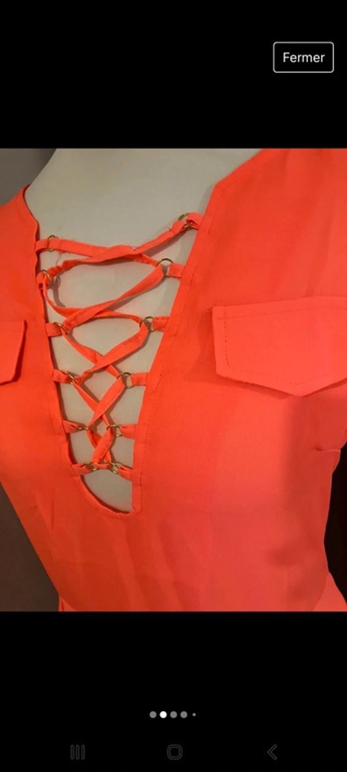 Robe d'été orange 38  Up to u neuf sans étiquette 🏷 #lora11femme38 - photo numéro 2