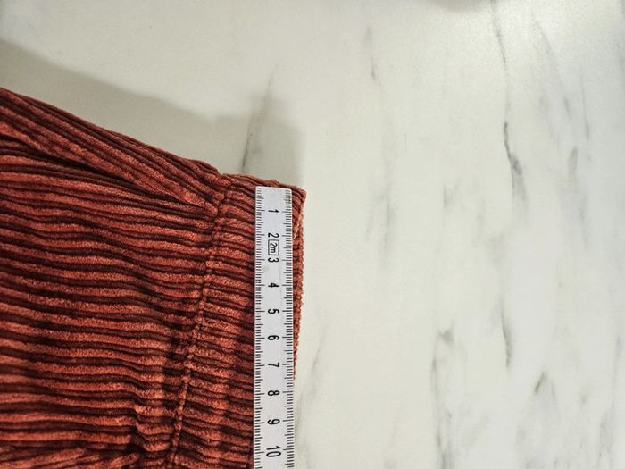 Kiabi jupe côtelée rouille taille 38 - photo numéro 5