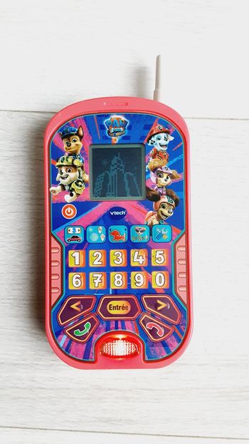 Jeu’jouet téléphone Pat patrouille Paw patrol rose Vtech Smartphone éducatif