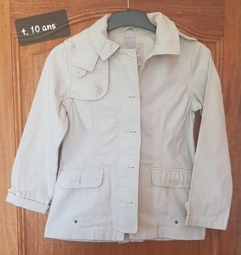 Cyrillus Veste/blazer droite beige t.10ans