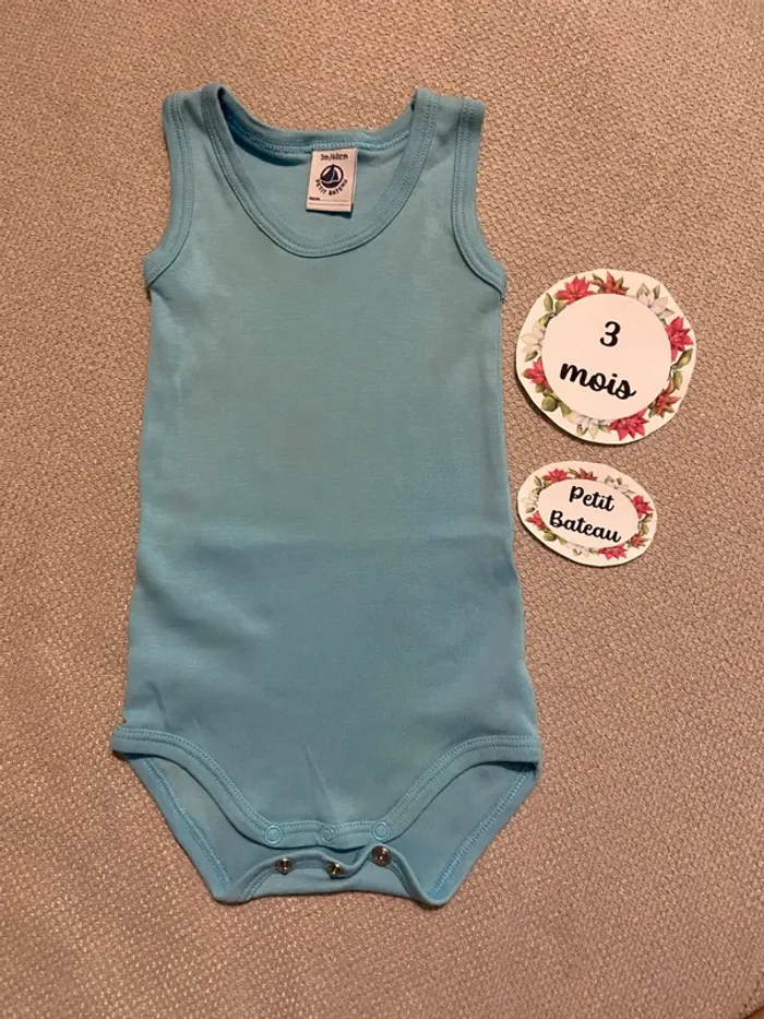 Body sans manches marcel petit bateau 3 mois