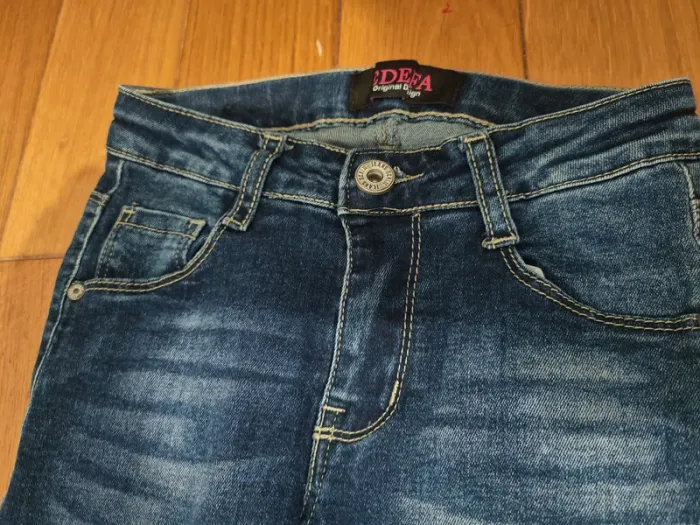Jean flare bleu EDEFA fille 6 ans (110/116cm) tendance & confort 👖 - photo numéro 2