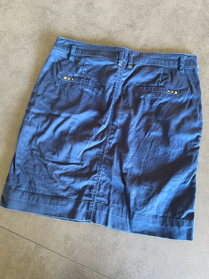 Jupe droite marine taille 36 - photo numéro 2