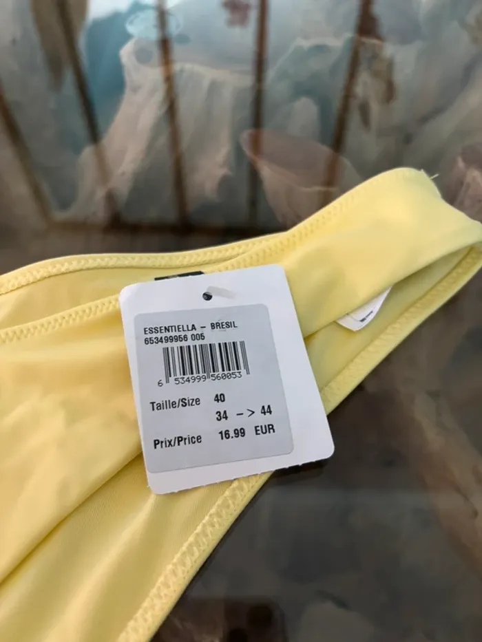 Bas de maillot de bain Etam bresil pastel jaune 40 - photo numéro 4