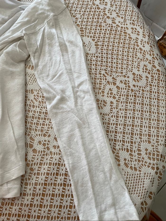 Tee shirt femme blanc comptoir des cotonniers - photo numéro 4