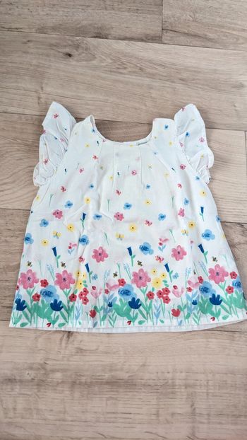 Tunique Blanche à fleurs Primark 12 Mois