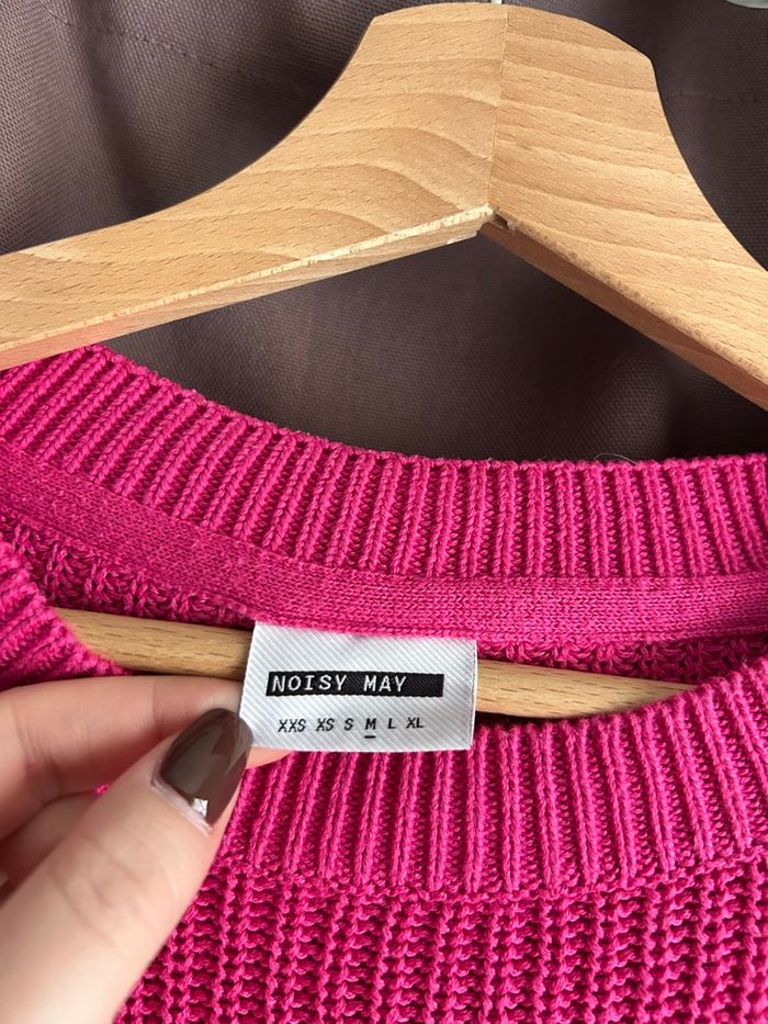 Pull hiver rose fuchsia - photo numéro 3