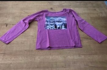 Tee shirt manche longue violet