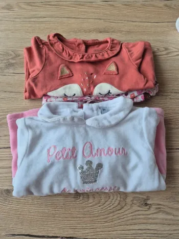 2 pyjamas deux pièces