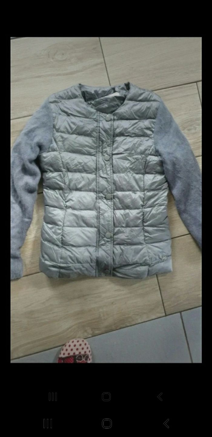 Doudoune manches lainage fille 9/10 ans - photo numéro 2