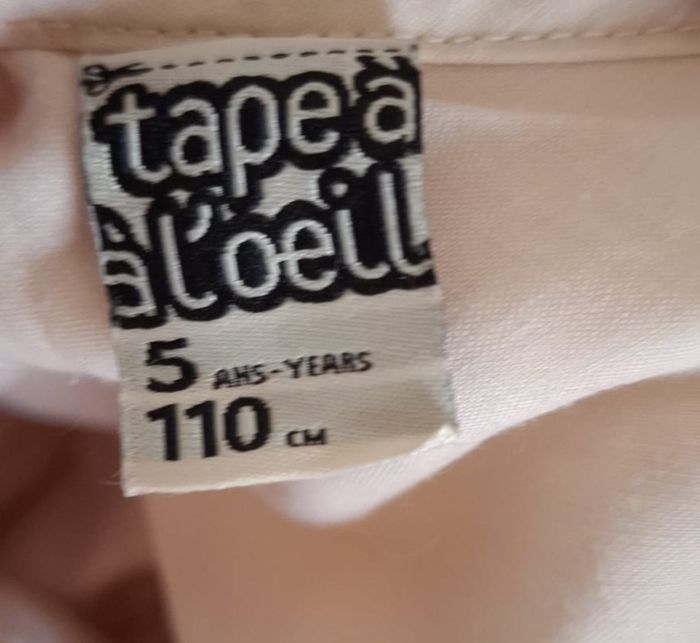 Robe de cérémonie Fille Tape à l’Oeil 5 ans – rose poudré à paillettes - photo numéro 3