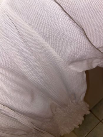 Haut couleur blanc smock taille s/m 