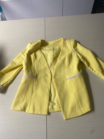 Veste blazer jaune