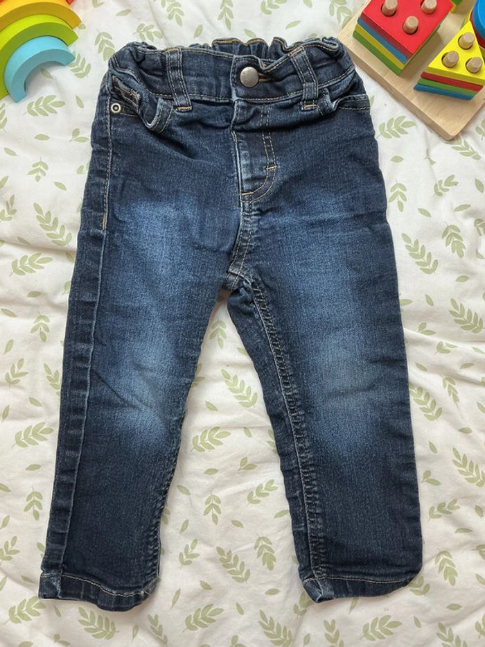 jean bleu taille réglable 24 mois boite à malice - photo numéro 3
