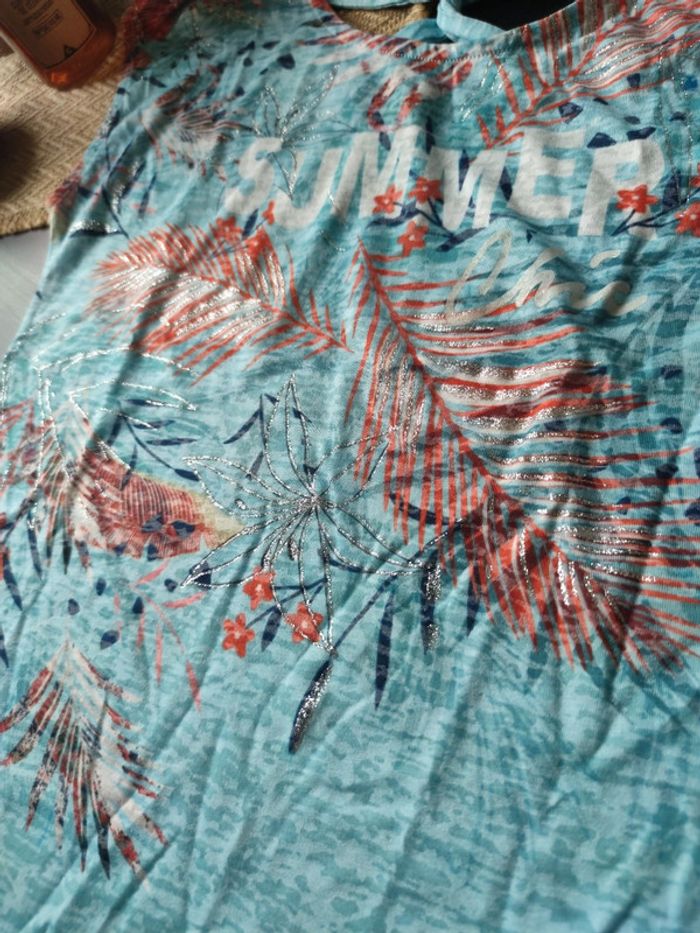 Tee shirt turquoise - photo numéro 2