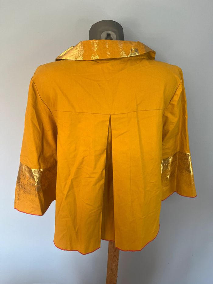 Veste moutarde brillante Louise Della - Taille 3 - Manches mi-longues - photo numéro 5