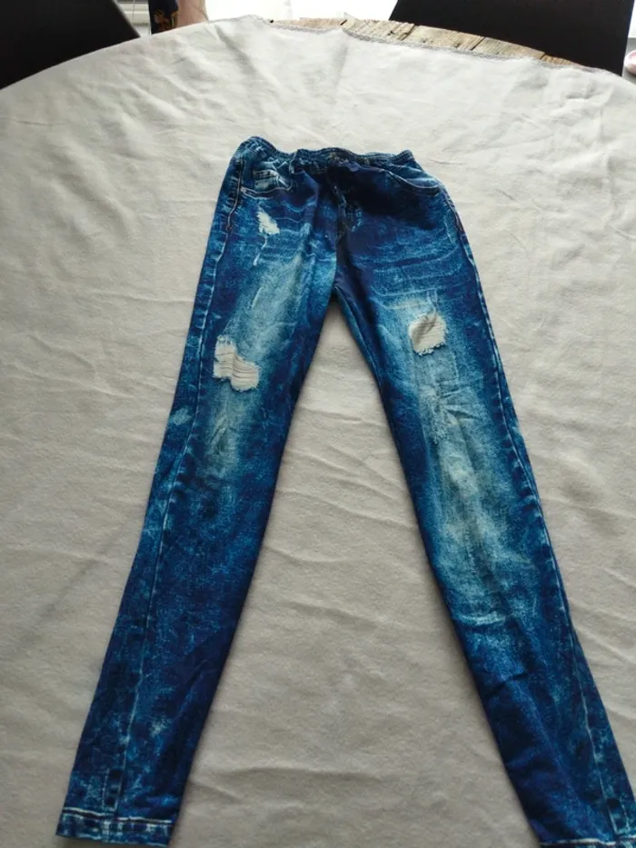 Legging faux jean - photo numéro 2