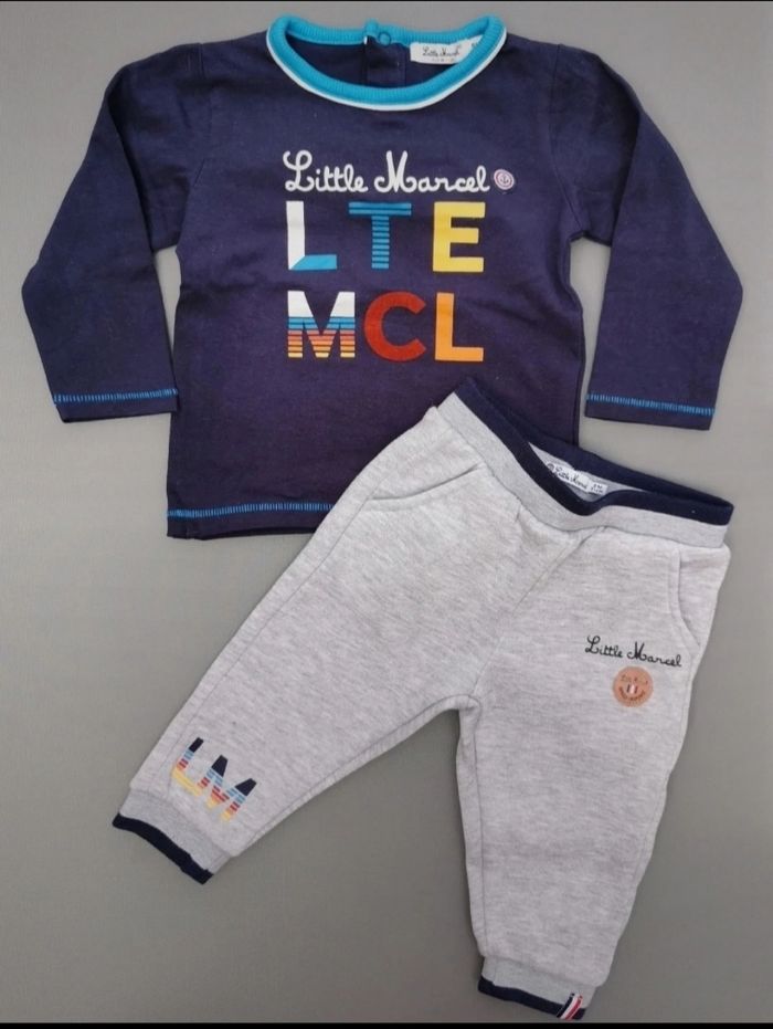 Ensemble jogging et tee-shirt ML 9 mois garçon little Marcel