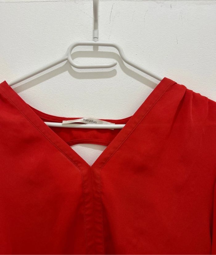 Blouse rouge taille xs - photo numéro 4