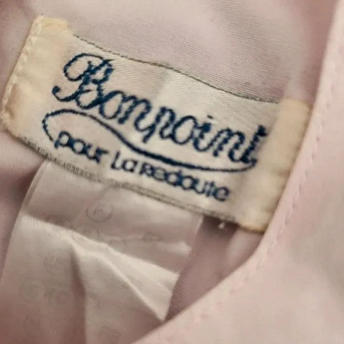 Bonpoint - robe en popeline rose avec smocks 6 mois - photo numéro 3