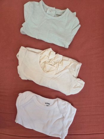 Lots 3 body manches longues 9 mois