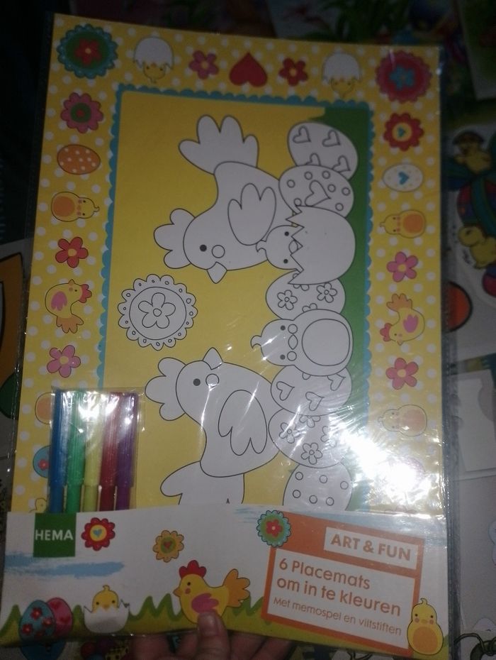 Stickers de Pâques, set de table x6 - photo numéro 3