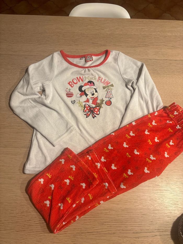 Pyjama velours Minnie Mouse Disney Noël