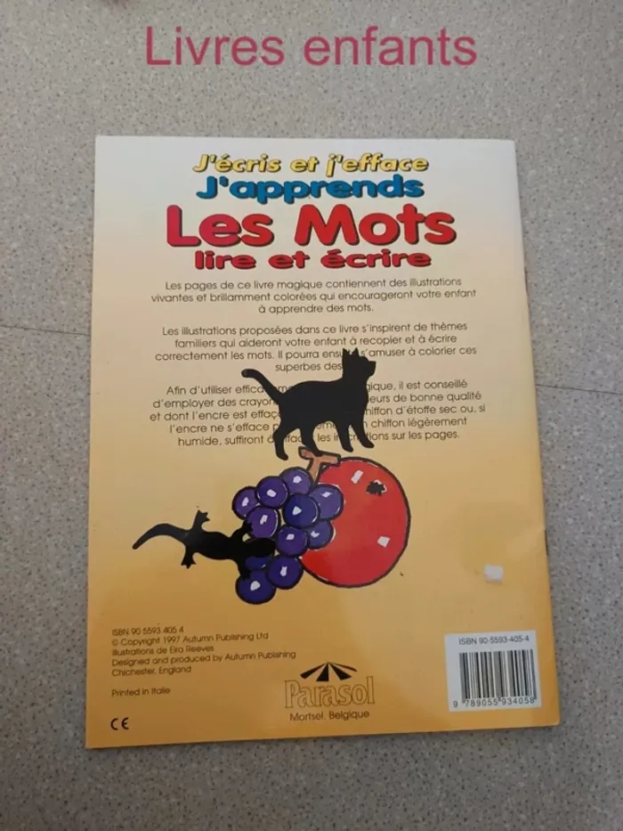 Livre j'apprends les mots - photo numéro 2