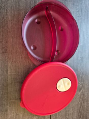 Assiette tupperware Crystal wave compartimentée
