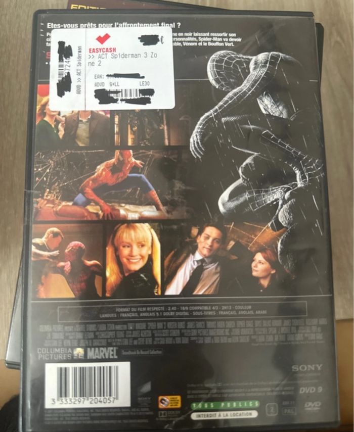 DVD Spiderman 3 - photo numéro 2