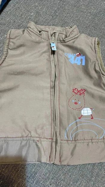 Veste sans manches boléro gilet sans manches doublure polaire 6 mois garçon
