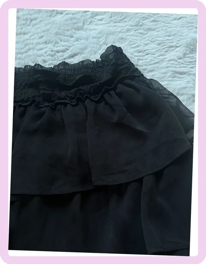 🖤 Mini jupe noire à volants – Divided - Taille XS - photo numéro 2