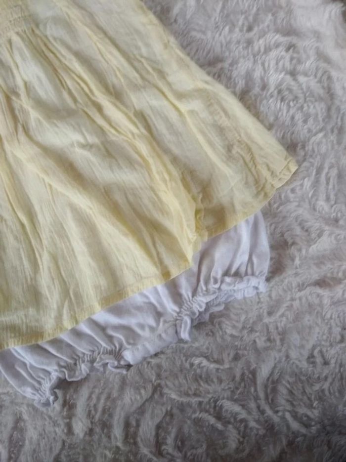 Combinaison barboteuse été robe courte avec body intégré Fille 3 mois Kitchoun 100% coton - photo numéro 7