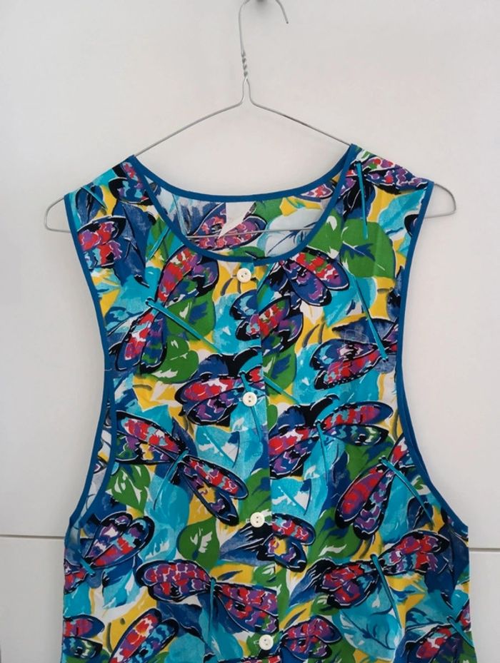 Blouse tunique vintage boutonnée taille 36 estimée - photo numéro 2