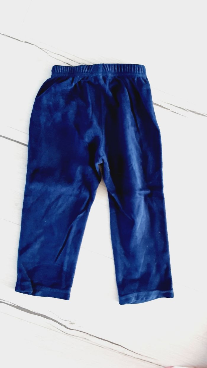 Vêtement fille pyjamavelours chat chatons marine et rose Tissaia 3 ans - photo numéro 3