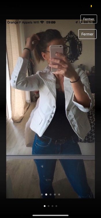 Veste blanche épaisse Morgan